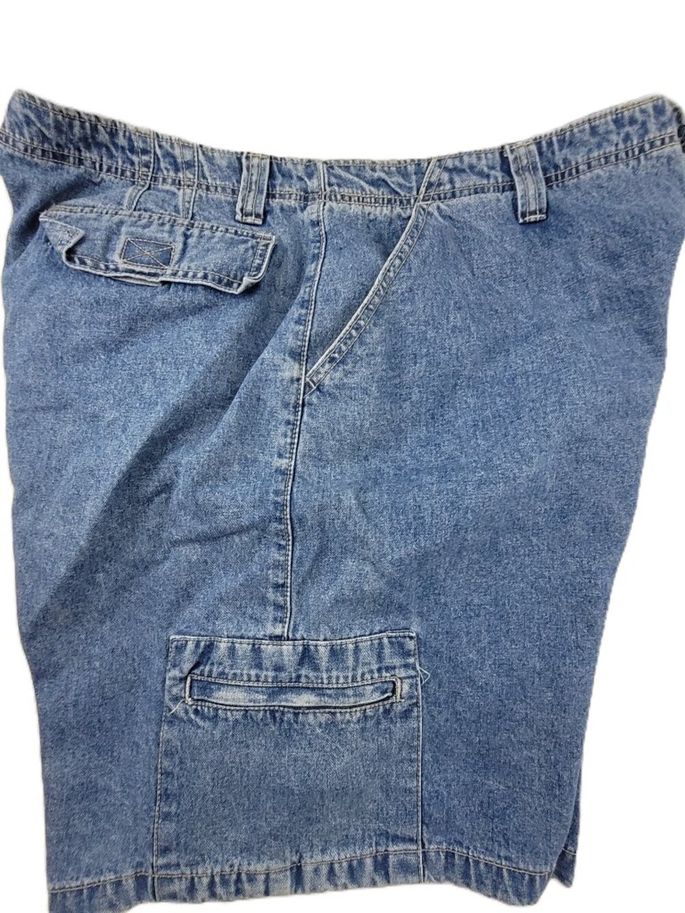 Route 66 Jean Shorts Women's 20W Blue 7.5" 100% Cotton 80s High Rise Pockets